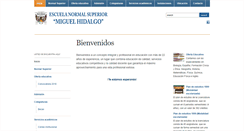 Desktop Screenshot of normalsuperiormiguelhidalgo.edu.mx